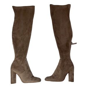Steve Madden emotions thigh high boots -size 6.5 in taupe